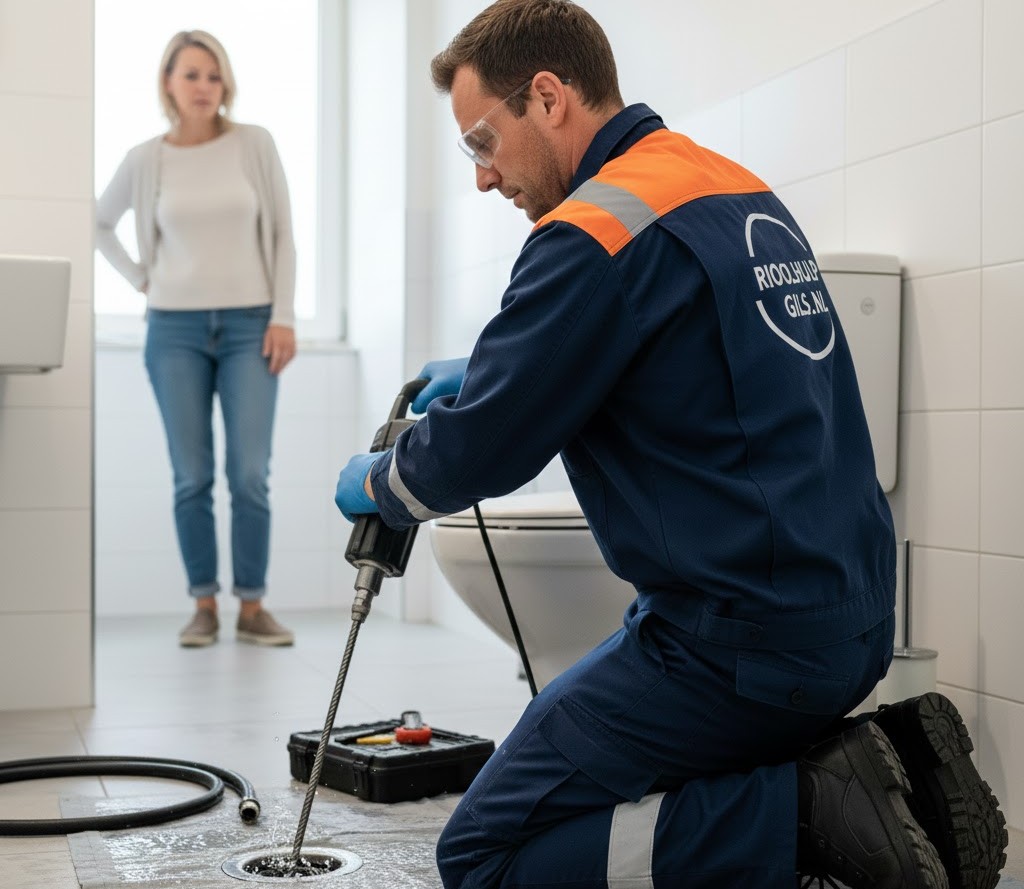 Loodgieter aan het werk